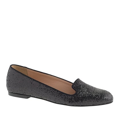 J.Crew PRE-ORDER SOPHIE GLITTER LOAFERS item b4905 in Glitter Black