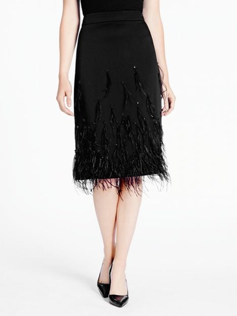 Kate Spade New York MADISON AVE. COLLECTION CLARISSA SKIRT in Black