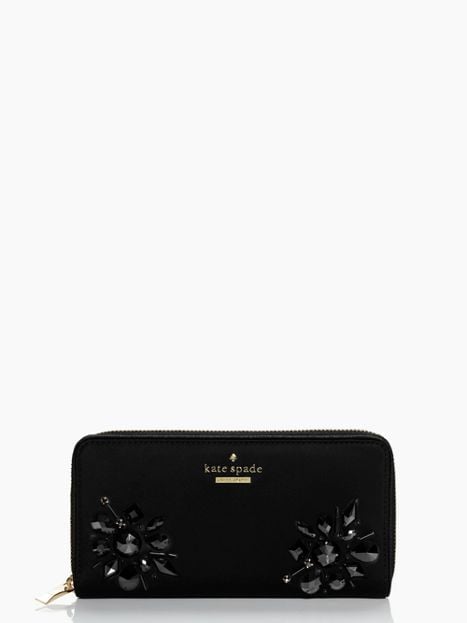 Kate Spade New York CLASSIC NYLON LACEY Embellished Continental Wallet