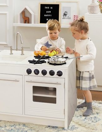 Pottery Barn Kids Marble Kitchen Sink & Stove retro kitchens sale