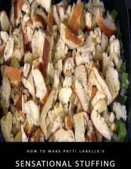 Learn how to make the spicy sensational stuffing that legendary entertainer, Patti LaBelle made on the Friday, November 14, 2014 episode of "The Chew."