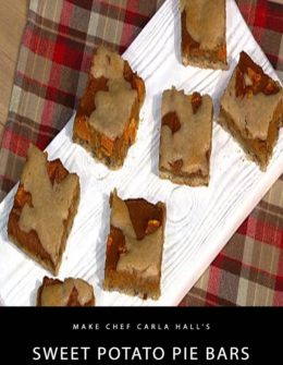 Learn how to make the delicious sweet potato pie bars that chef Carla Hall made on the November 11, 2014 episode of "The Chew."