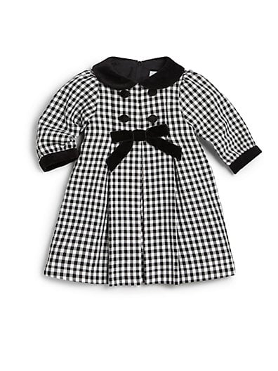 Florence Eiseman Infant's Pleated Check Dress