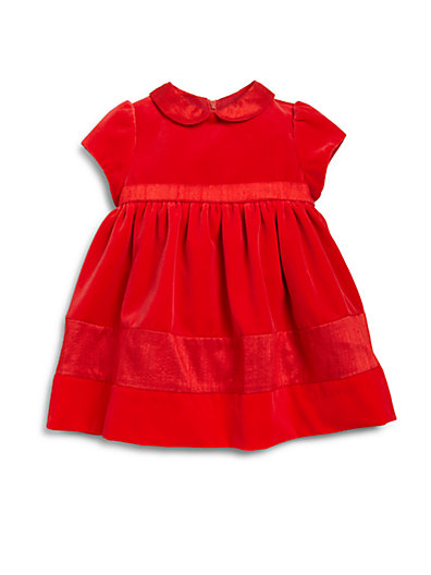 Florence Eiseman Infant's Velvet Dress in Red