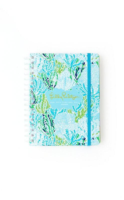 Lilly Pulitzer 2015 LARGE AGENDA - LET'S CHA CHA in Turquoise Let's Cha Cha Planner