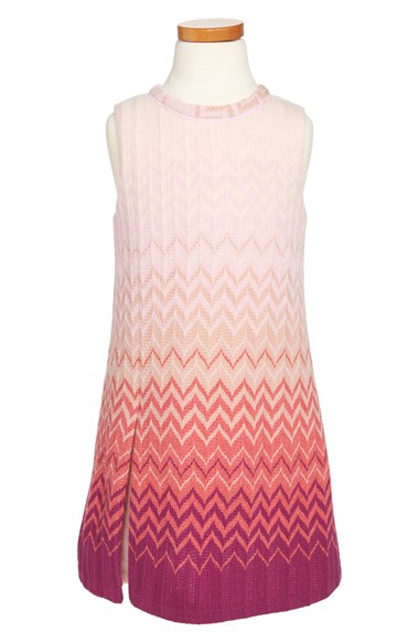 Missoni Sleeveless Sweater Dress (Toddler Girls, Little Girls & Big Girls) in Pink