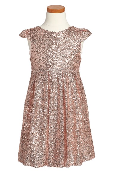ilovegorgeous 'Moon Festival' Sequin Dress (Toddler Girls & Little Girls) in Pink