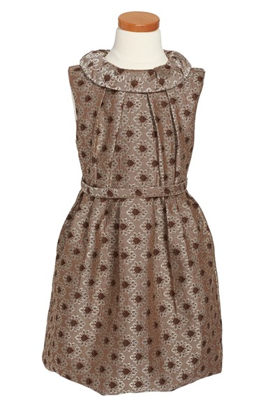 Peek 'Thalia' Sleeveless Jacquard Dress (Toddler Girls, Little Girls & Big Girls)