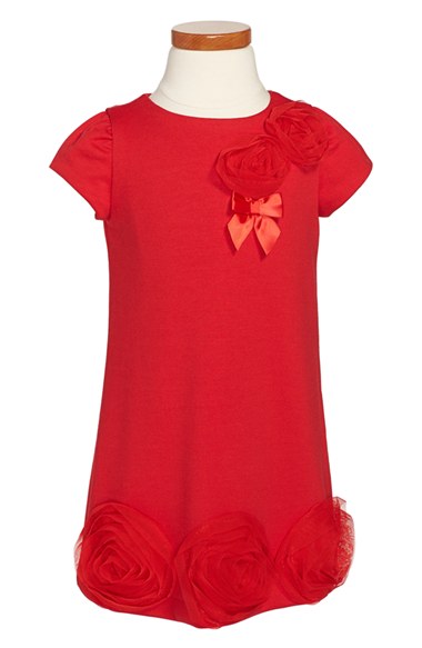 Us Angels Red Rosette Dress (Toddler Girls, Little Girls & Big Girls) 