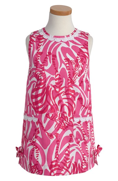 Lilly Pulitzer® 'Little Lilly' Shift Dress (Toddler Girls, Little Girls & Big Girls) in Capri Pink
