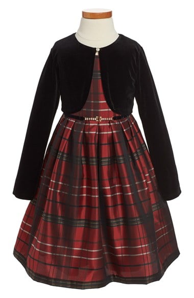 Pippa & Julie Plaid Dress & Bolero (Toddler Girls, Little Girls & Big Girls)