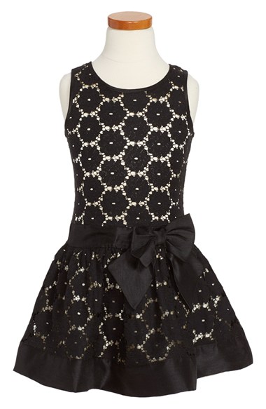 Zunie Sleeveless Lace Dress (Toddler Girls, Little Girls & Big Girls) in Black