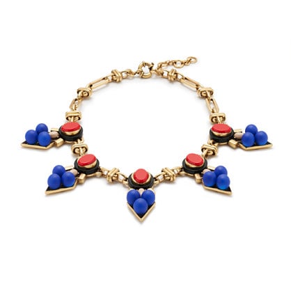 J.Crew MEDALLION NECKLACE item c1885 in Electric Red