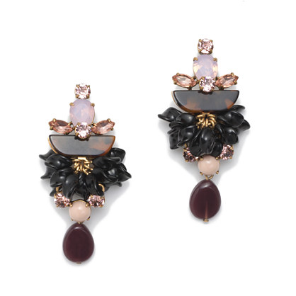 J.Crew TORTOISE CRYSTAL EARRINGS item c2613 in Shell Pink