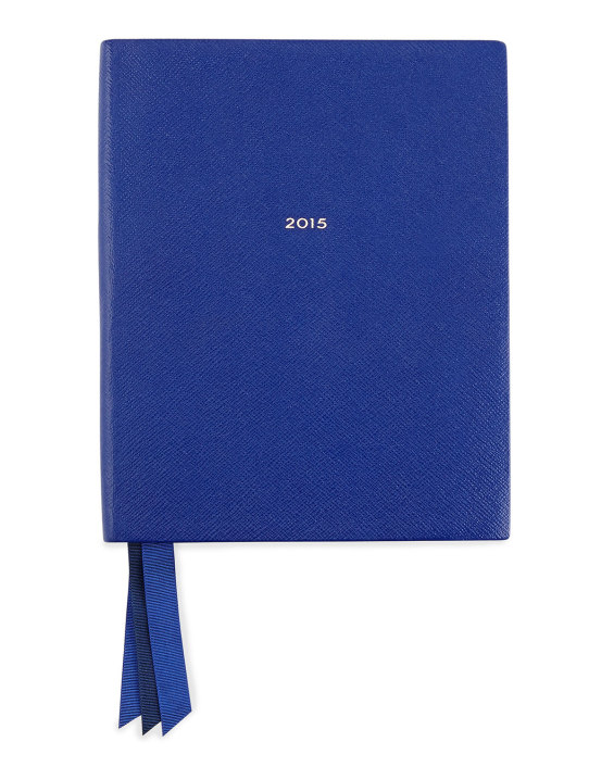 Smythson 2015 Portobello Diary Planner, Cobalt Agenda