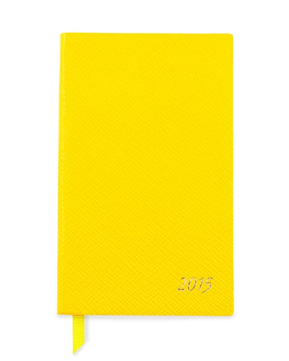 Smythson 2015 Panama Diary with Pocket, Yellow