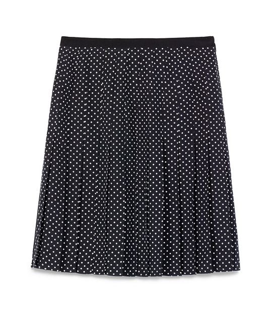 Tory Burch erica SKIRT in Dot Mini A Black