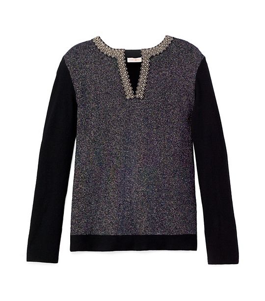 Tory Burch courtney TUNIC in Black