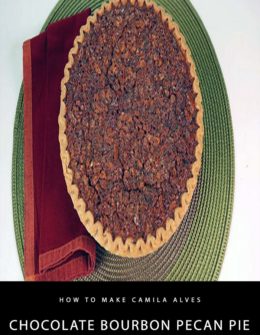 Learn how to make the decadent chocolate bourbon pecan pie that supermodel, designer and lifestyle expert, Camila Alves made on "The Chew."