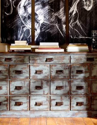 Pottery Barn CLERK'S CONSOLE Filing Cabinet TABLE