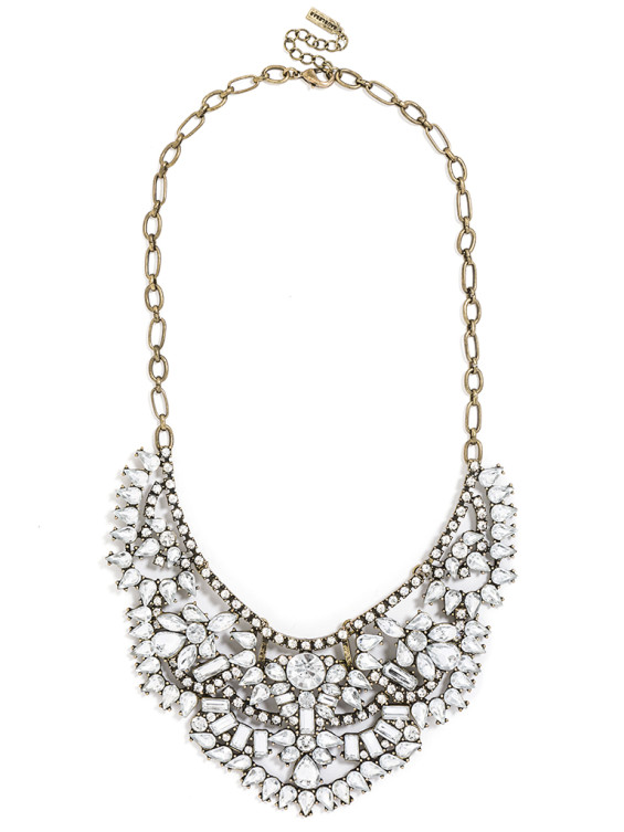 CRYSTAL RAPUNZEL BIB Statement Necklace. BaubleBar