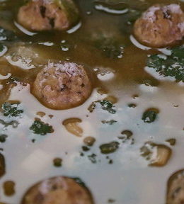 Learn how to make the delicious turkey meatball wedding soup that chef Mario Batali made on "The Chew" on Wednesday, January 20th on "The Chew"!