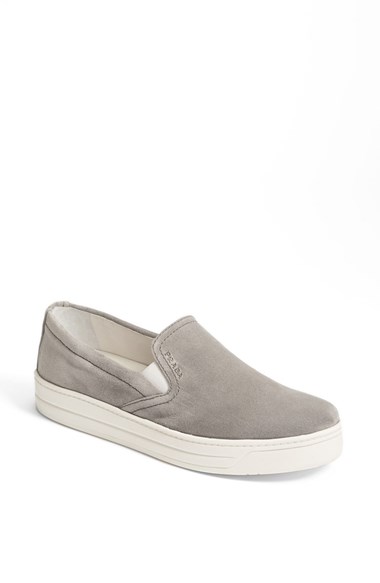Prada Slip-On in Stone