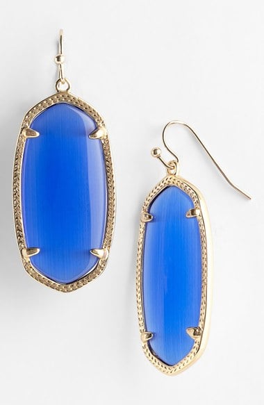 Kendra Scott 'Elle' Drop Earrings in Cobalt and Gold