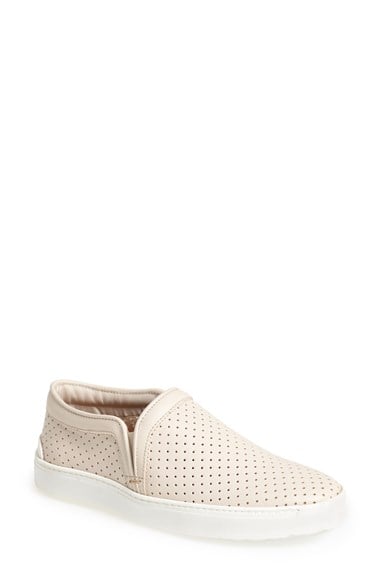 rag & bone 'Kent' Perforated Leather Slip-On in White