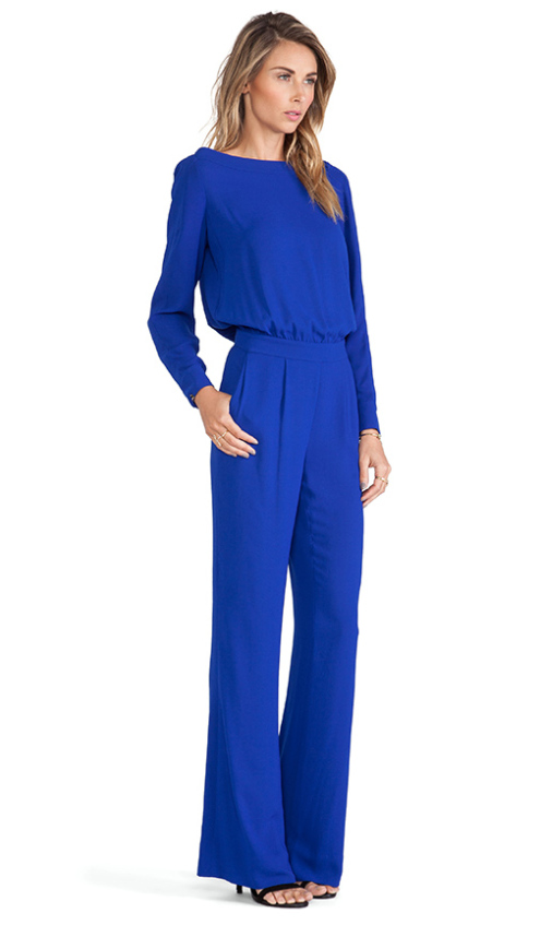 CYNTHIA JUMPSUIT DIANE VON FURSTENBERG in Cosmic Cobalt