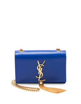Saint Laurent Monogramme Small Crossbody Bag, Cobalt Blue