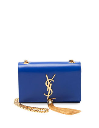 Saint Laurent Monogramme Small Crossbody Bag, Cobalt Blue