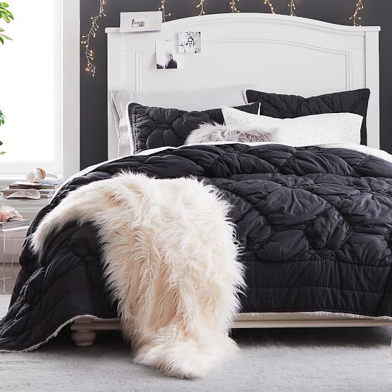 PBteen Chloe Sherpa Comforter + Sham pbteen pottery barn teen sale bedding