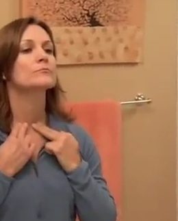 Please watch the video above to learn how to do an at-home neck check.