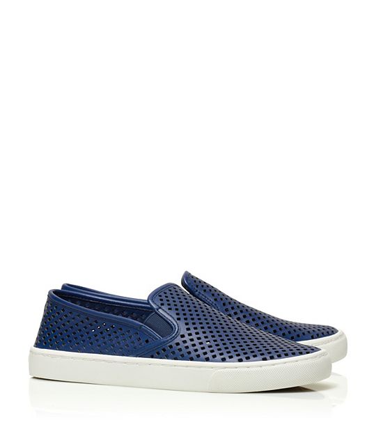 Tory Burch jesse PERFORATED SNEAKER in Greek Blue