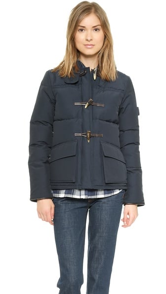 Penfield Landis Down Insulated Duffle Jacket in Navy Blue