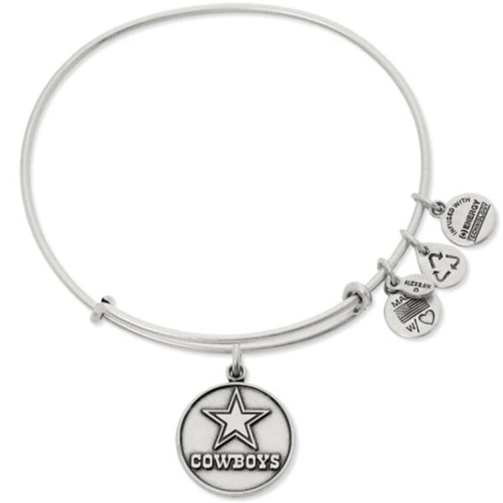 Alex and Ani Dallas Cowboys Ladies Logo Rafaelian Silver Finish Bracelet