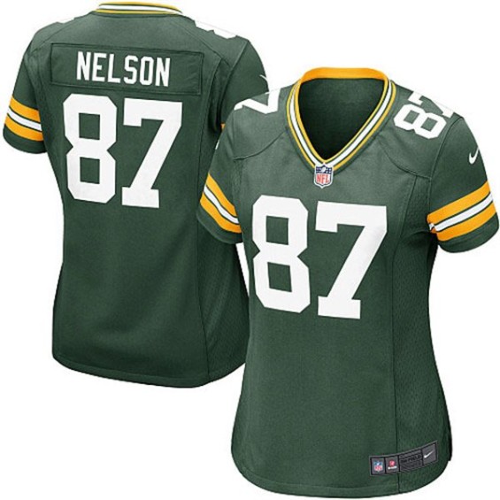 Nike Jordy Nelson Green Bay Packers Women's Green Game Jersey