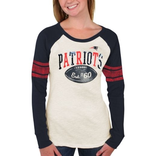 New England Patriots Navy Blue/White Women’s Roll Out Thermal