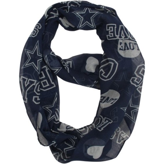  Dallas Cowboys Women's Love Print Infinity Scarf