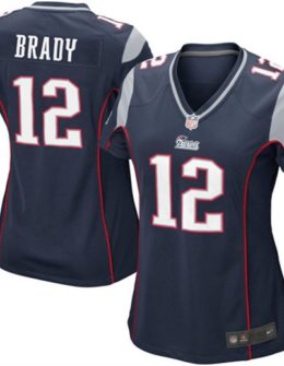 Nike Tom Brady New England Patriots Women's Navy Blue Game Jersey