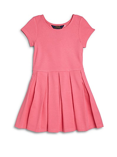 Ralph Lauren Little Girl's Pleated Dress in Pink