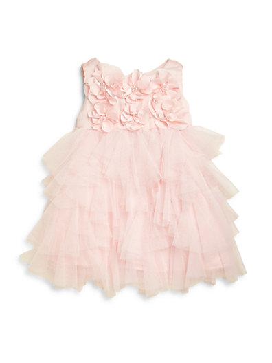 Biscotti Infant's Rosette & Net Party Dress in Pink 
