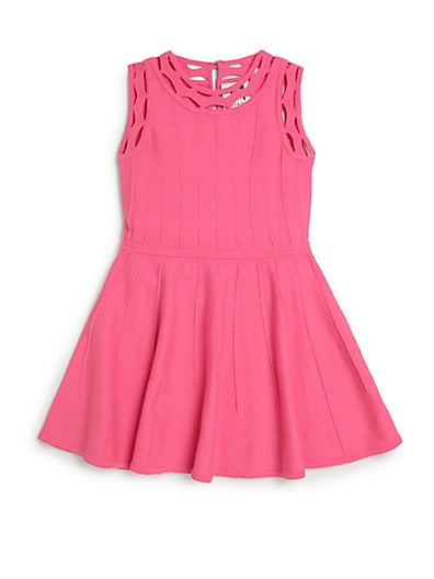 MILLY MINIS Toddler's & Little Girl's Open-Knit Fit & Flare Dress in Pink