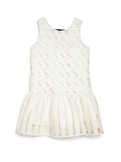 MILLY MINIS Toddler's & Little Girl's Illusion Dropped-Waist Dress 0400086763623 in White