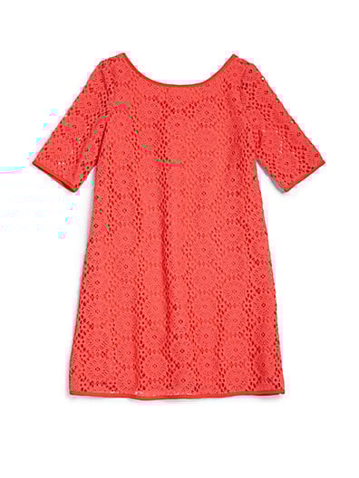 Lilly Pulitzer Kids Toddler's & Little Girl's Lace Shift in Island Coral
