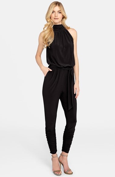 Catherine Catherine Malandrino 'Edie' Sleeveless Jumpsuit in Black