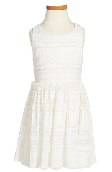 Ella Moss Girl Ella Moss 'Morgan' Sleeveless Dress (Little Girls) in White