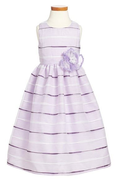 Isobella & Chloe 'Very Violet' Stripe Sleeveless Dress (Little Girls)