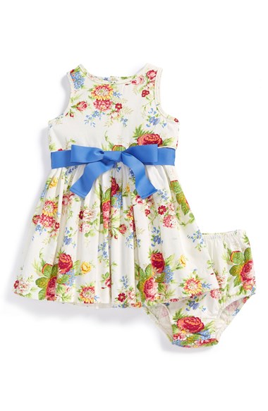 Ralph Lauren Floral Dress & Bloomers (Baby Girls)